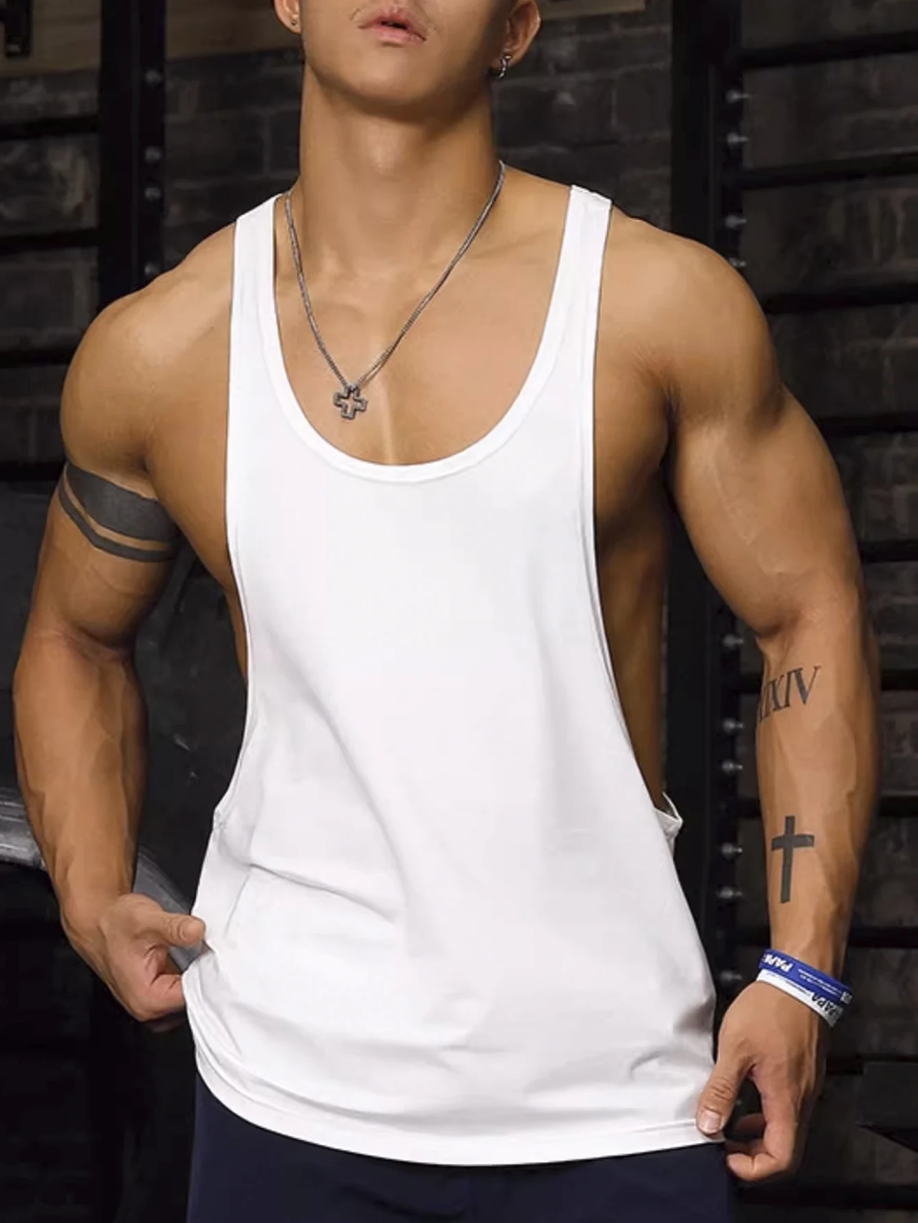 Summer 2026 Men's Casual Short Sleeve T-Shirt Fashionable Versatile Top Men's Wear Upper Apparel Tank Top
