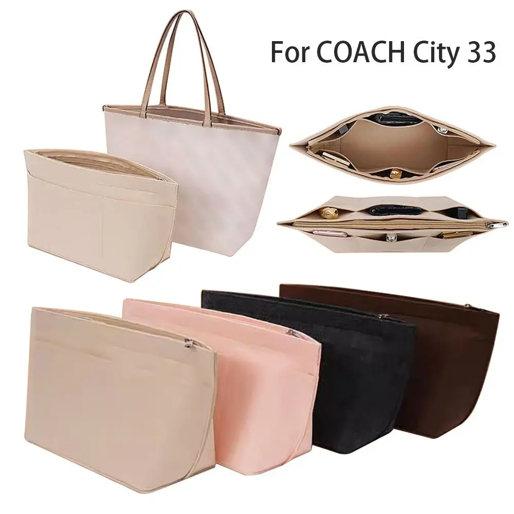 

Фетровая сумка-вставка, сумка-вставка, сумка, большая вместительная сумка-вкладыш, организация хранения, несколько карманов для C.OACH City 33