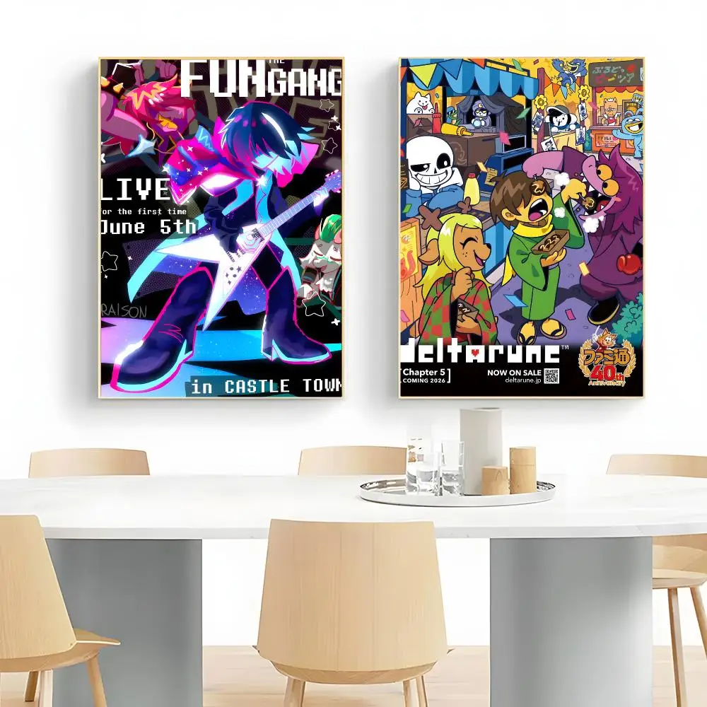 quirky game D-Deltarune Poster Wall Art Print Decorative Mural Home Decor Gift Unframed
