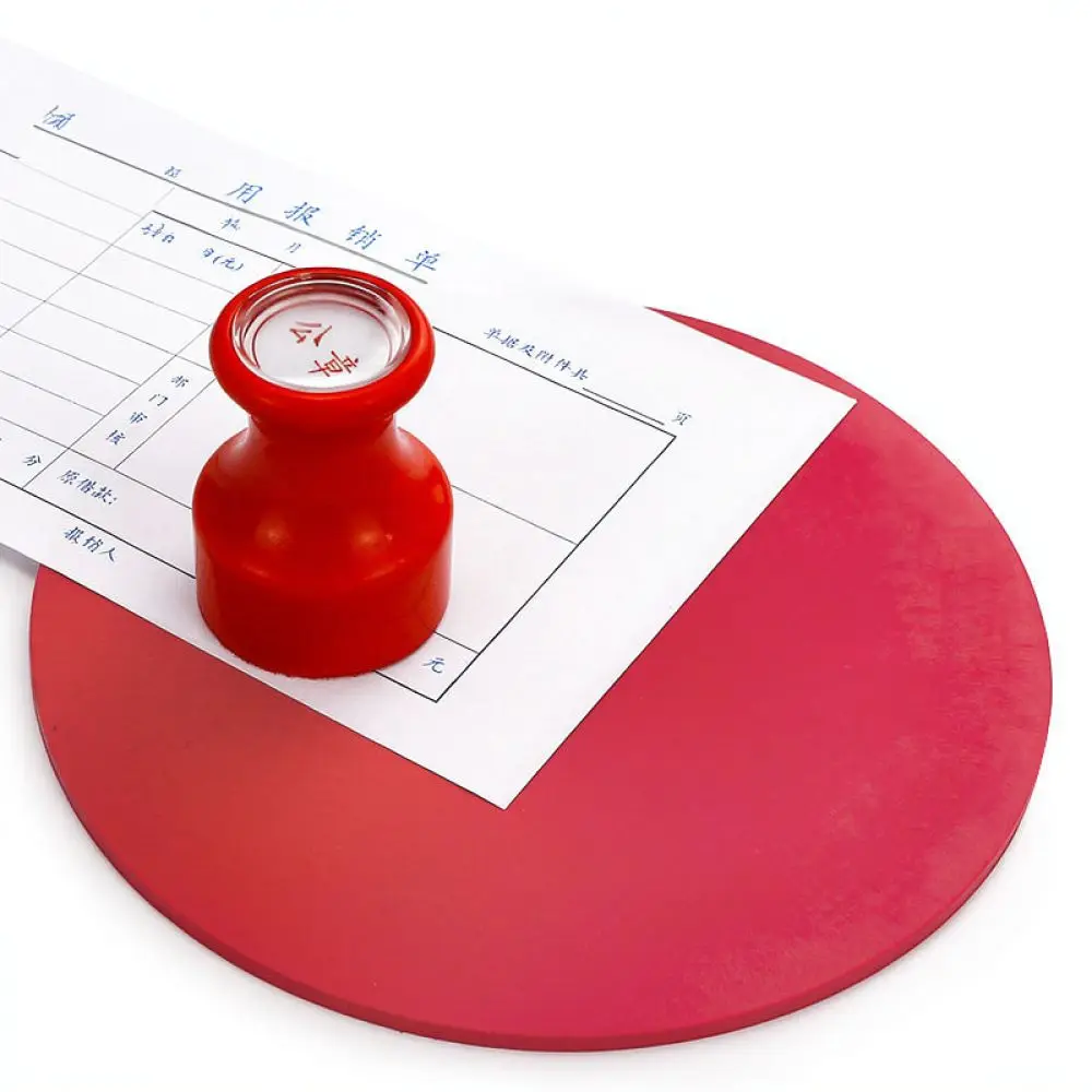 For HLISON Rubber Stamp Cushion Thickened Sponge Pad Office Finance Stationery Seal Base Clear Imprint Pressing Support