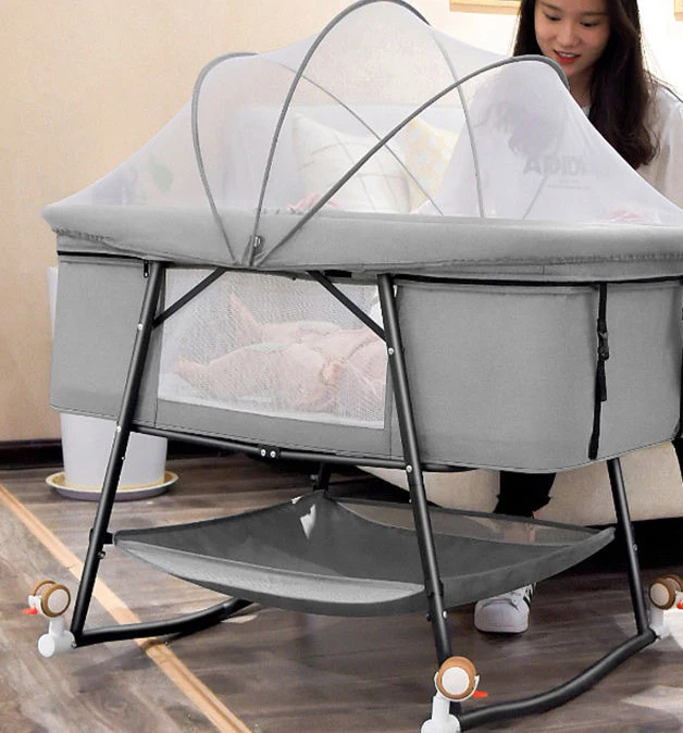 Detachable New Born Snuggle Bed Sleeper Crib Sleep Rocking Bassinet Carrying Newborn Knit Baby Nest