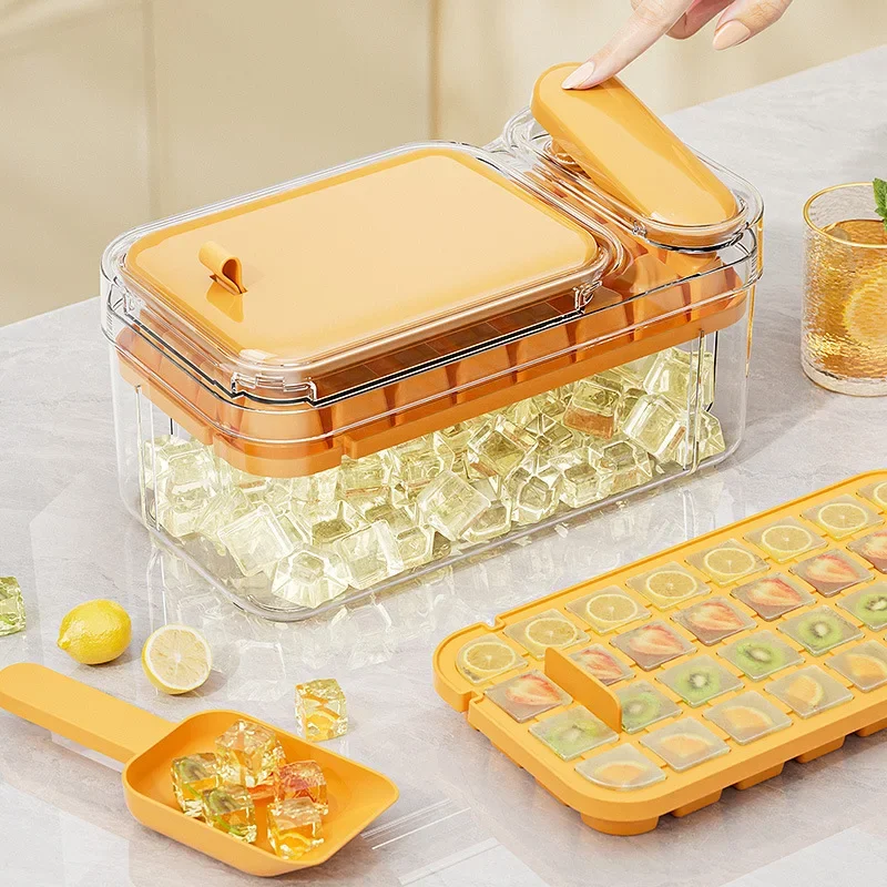 

Ice Cream Mould Ice Cube Tray Mold Making Chocolate Popsicle Ice Press Grid Shovel Storage Box Summer DIY Cool Drink Jelly