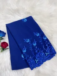 New Dubai Fashion Scarf For Muslim Women African Chiffon  Sequin Embroidered Hijab Islam Turban Headscarf Long Shawl