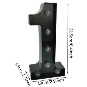 Night Light LED -Saite für Erwachsene, Lampe für Frauen und Männer, Geburtstagsfeier, Geburtstag, Tischvorräte, Nummer 18, 21, 30, 40, 50, 60, 70, 80, 90, Pces 2 10 Hauptverkauf Vorhang für Boy Room - №3