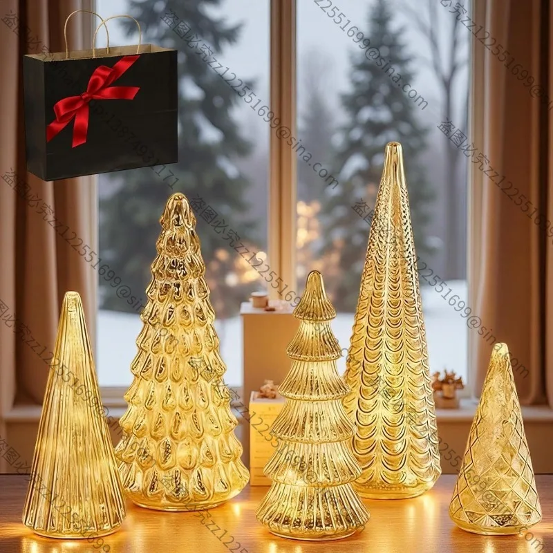 

Mercury Glass LED Christmas Tree Resin LED Christmas Tree