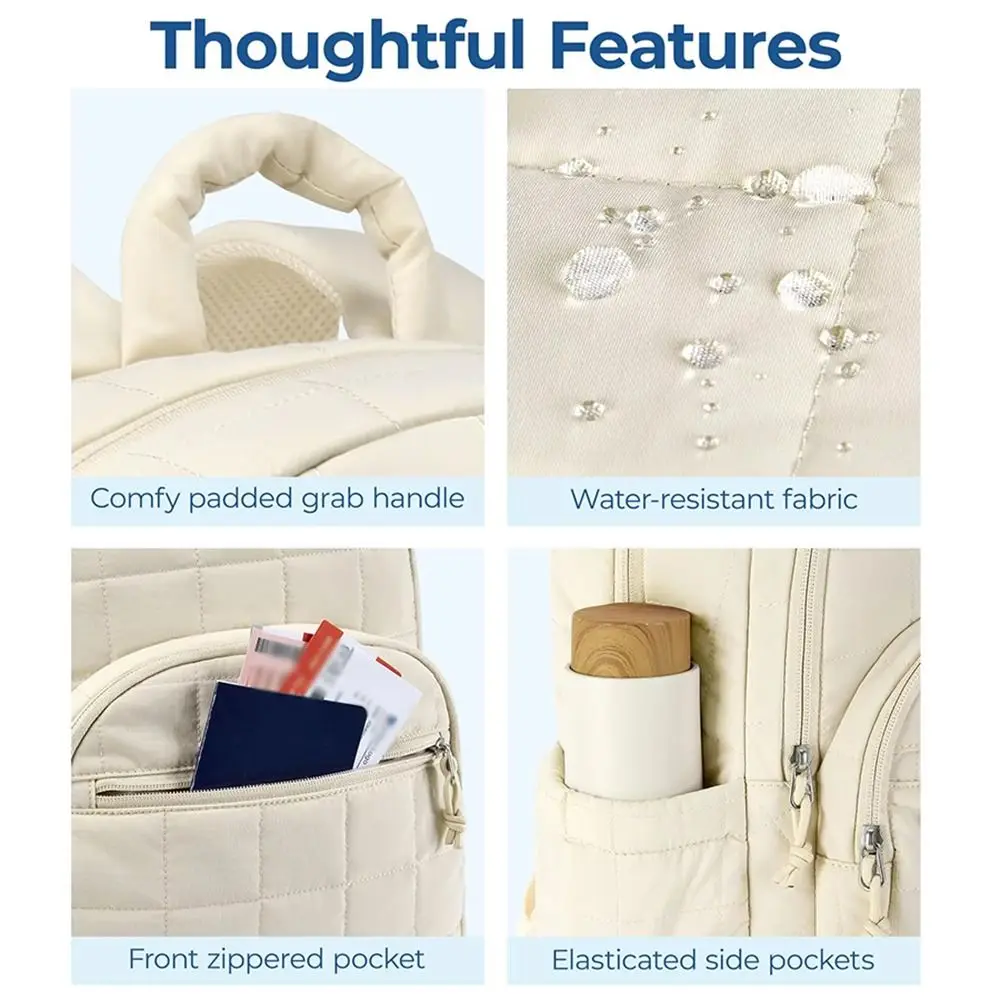 حقيبة ظهر إبداعية للسفر مبطنة منقوشة حقائب مدرسية عصرية للطلاب متينة مقاومة للماء حقيبة ظهر للطلاب الجامعيين للاستخدام اليومي