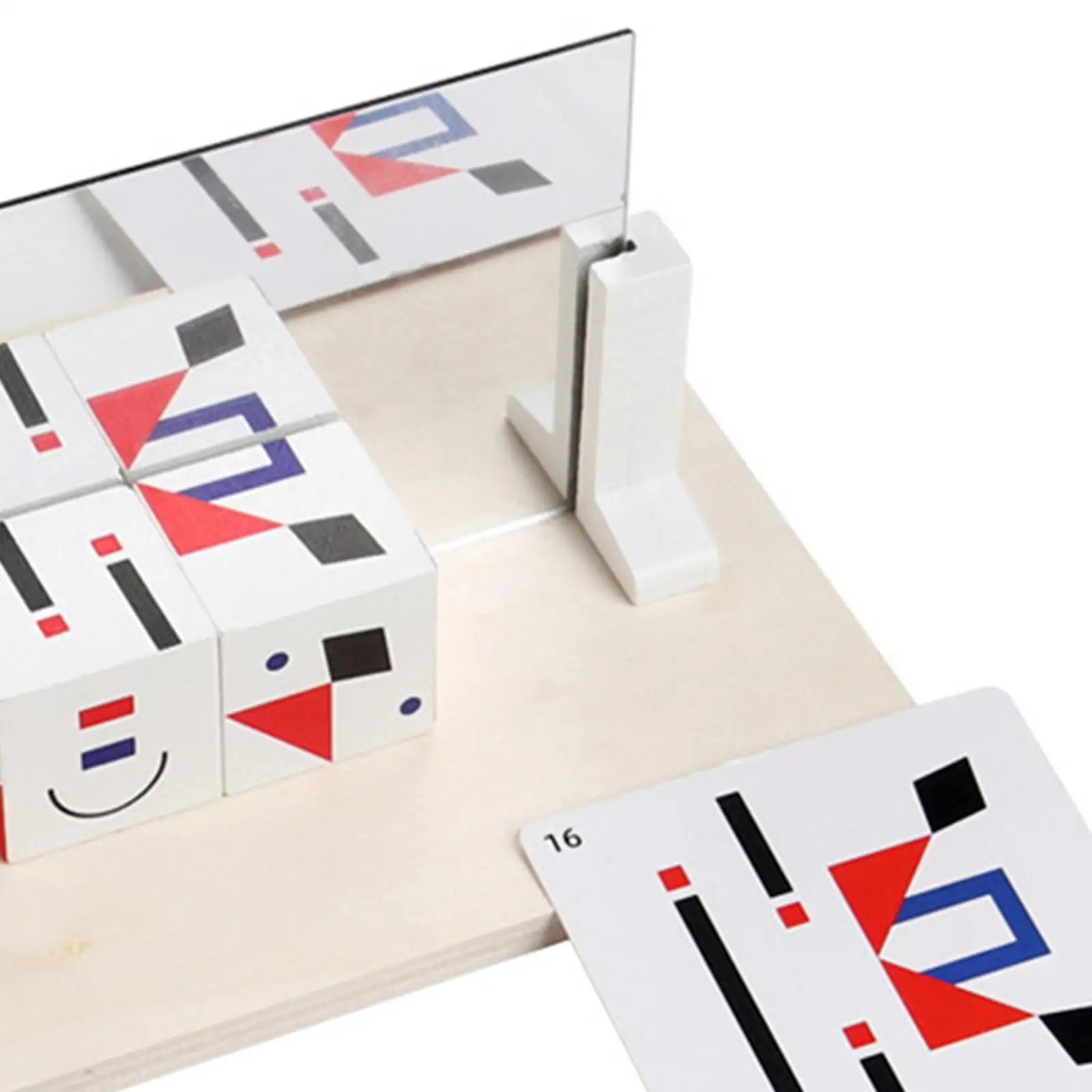 Gesichtswechsel-Blockspiel, Ausdruckspuzzle-Bausteinspiel, Holzspielzeug, Entwicklungsspielzeug für Kinder ab 3 Jahren