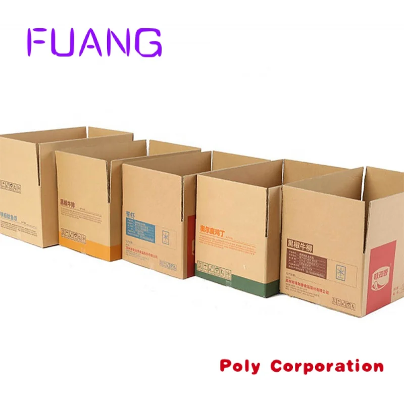 Yongjin China Groothandel Op Maat En Gedrukt Logo Transport Mailing Verhuizen Verpakking Cartopacking Box Voor Kleine Bedrijven