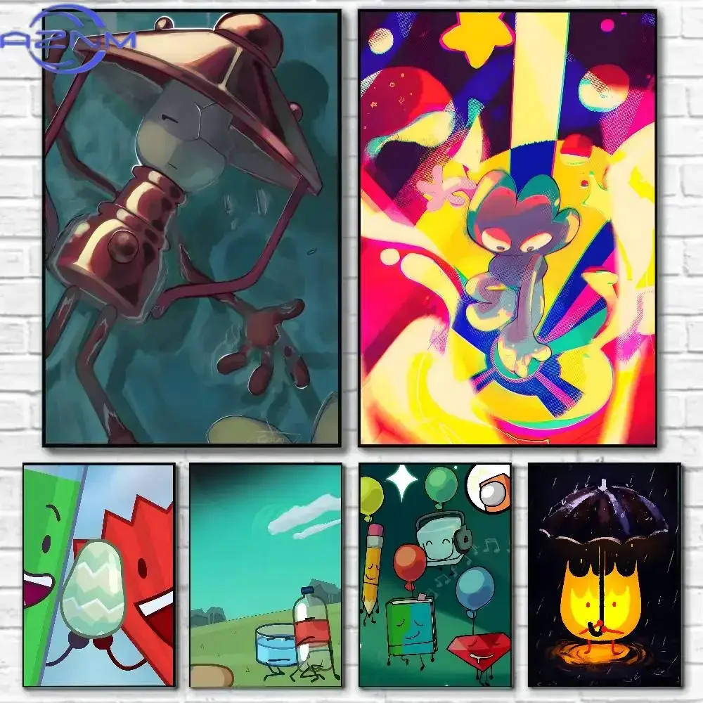 B-Bfdi Battle For D-Dream Island Poster Canvas painting poster with prints Home bedroom living room decoration gift