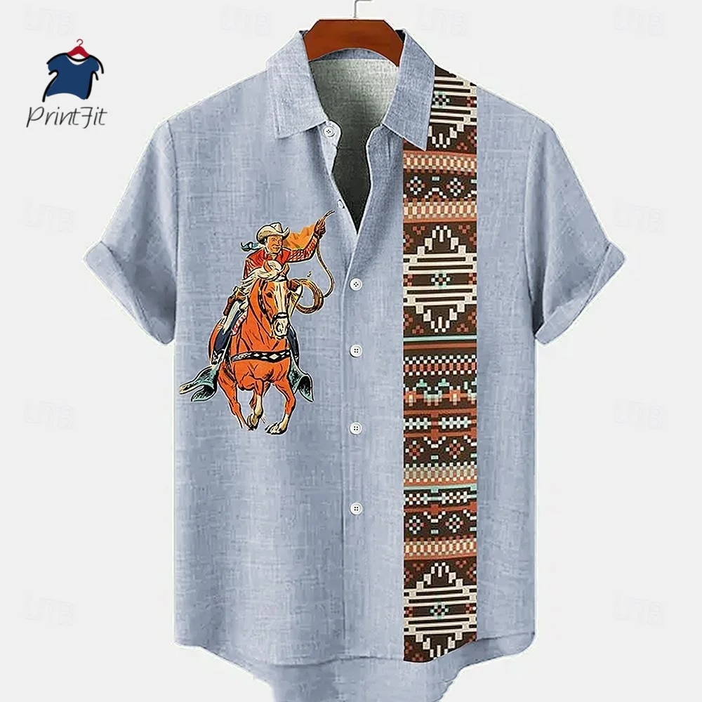 Linen Men's Short Sleeve Shirt Blue White Black Pink Lightweight Breathable Hawaiian Seaside Men's Fashion Tops Plus Size 2025