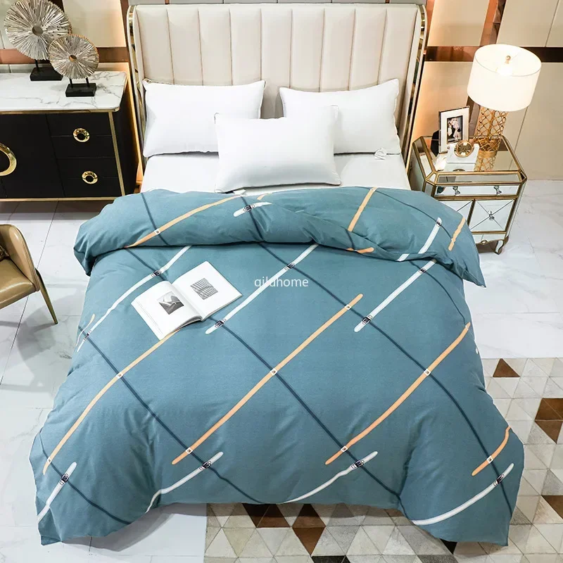 Thickened Cotton Sanding Duvet Cover Single Piece