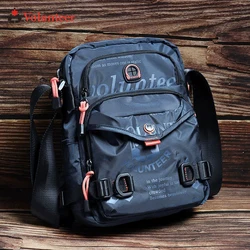 VOLUNTEER Crossbody Bags for Men 2026 New Fashion Letter Design Waterproof Casual Versatile Travel Laptop Oxford  Bags 1518-31A