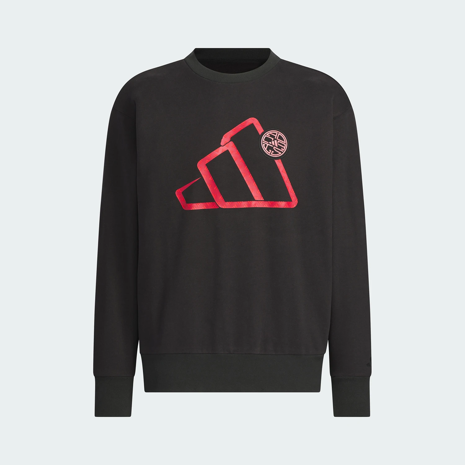 أديداس حقيقية الرجال الرياضة عارضة طويلة الأكمام جولة الرقبة البلوز JM1002 #4