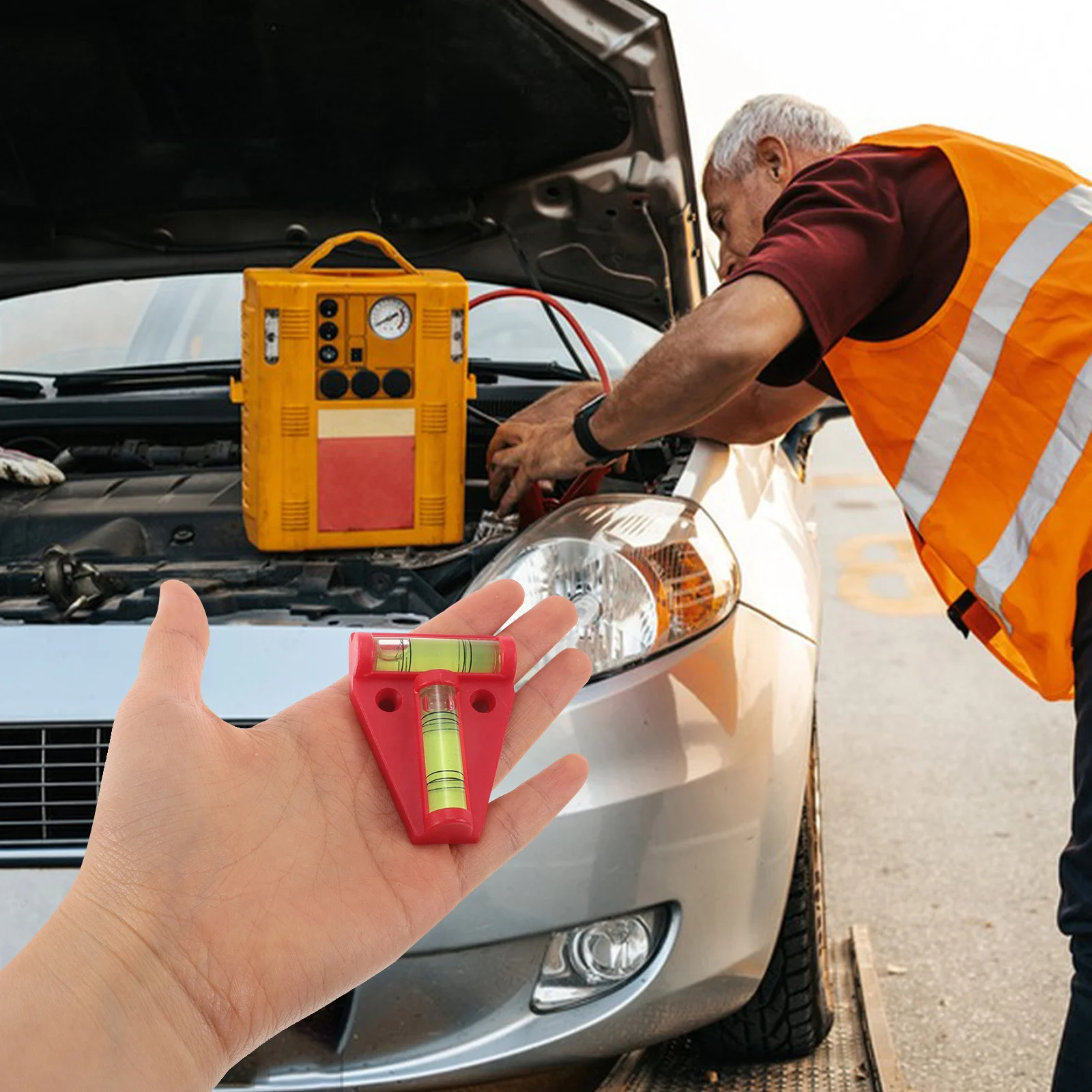 

T Shaped Mini Car Level Trailer Accessory High Precision Sensor Portable Lightweight Durable Easy Use