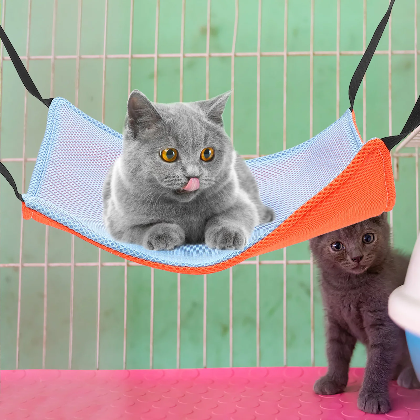 

Pet Cage Hanging Cat Hammock Soft Skin-Friendly Bite Resistant Comfortable Sleeping Bed for Cats and Small Animals