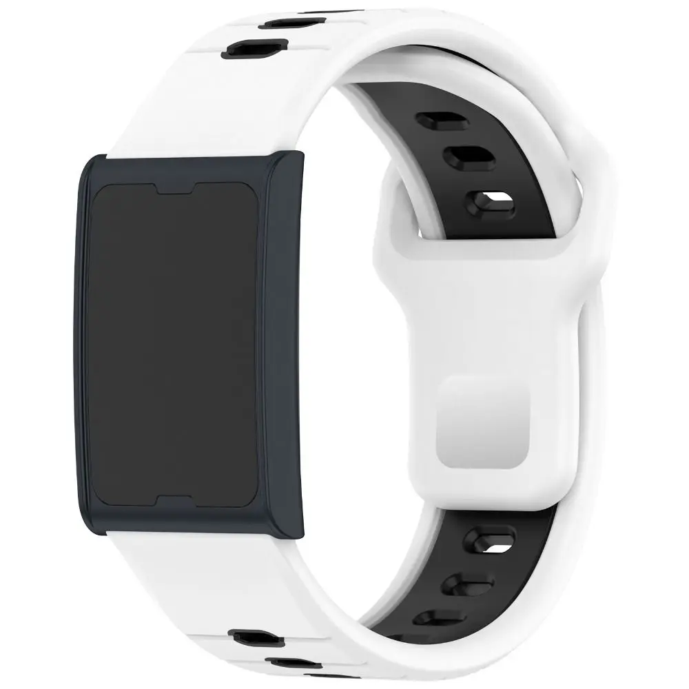 Silikon-Fitness-Tracker-Band, 22 mm, Ersatz-Schnellverschluss-Armband, zweifarbiges, atmungsaktives Uhrenarmband für Amazfit Helio