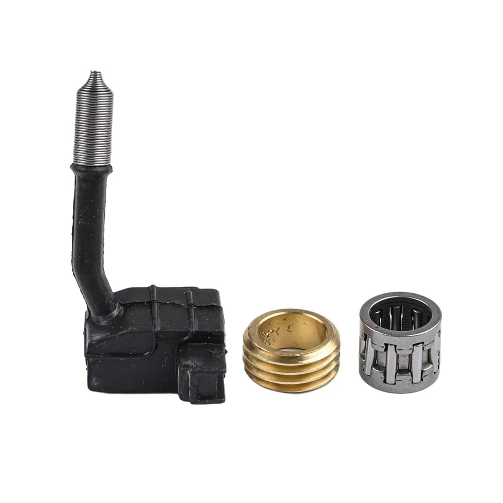 Complete Oil Pump Oiler Gear and Clutch Drum Kit for 41 136 137 142 141 Chainsaw with Worm Gear and Mounting Plate