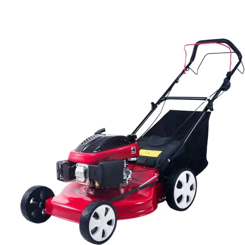 

Hot Selling Industrial 4-Stroke Single Cylinder Gasolin Lawn Mower Self-Propelled Adjustable Features Hand-Pushed
