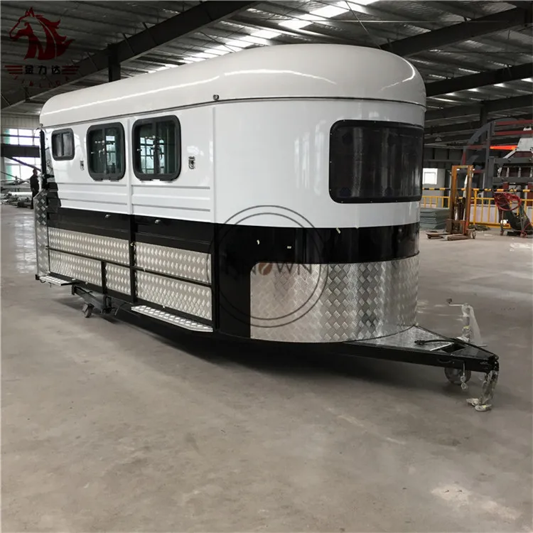 High Quality Horse Float Deluxe with Kitchen 4HAL Horse Trailer AU Standard UK Style All Customized for Sale