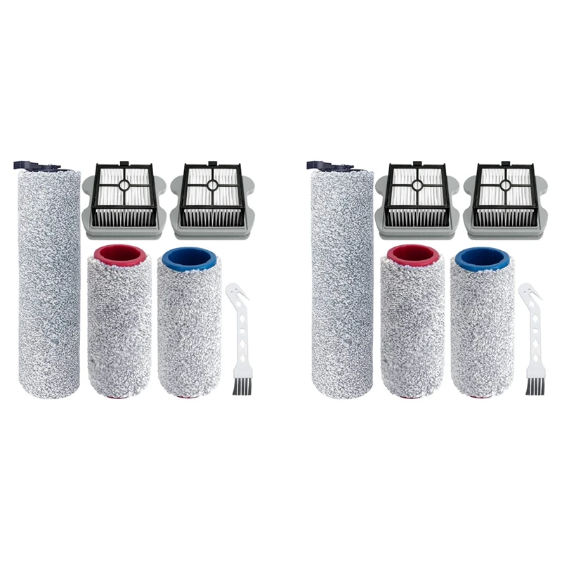 

2 Set Replacement Parts Roller Brush HEPA Filters Compatible For Roborock Dyad U10 Wet And Dry Vacuum Cleaner