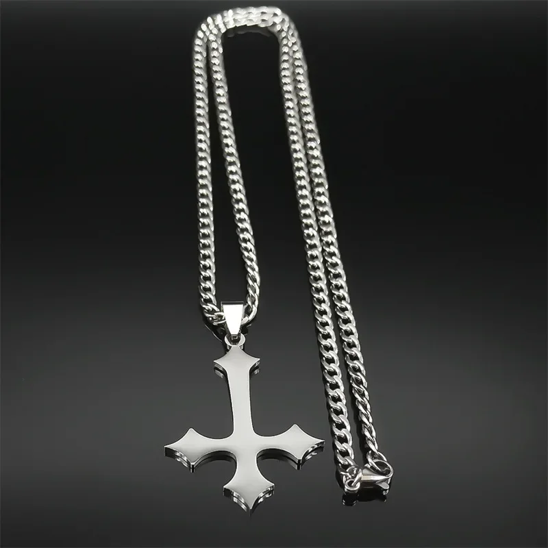 Outdoor EDC Stainless Steel Multifunction Cross Necklace Pendant Tool
