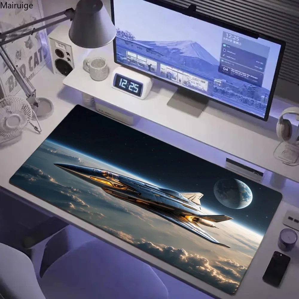 Space Shuttle Pattern Large Mouse Pad Computer Table Plane anti-slip Anti-wrinkle Desk Mat Aviation Airplane Gamer Mousepad XXL