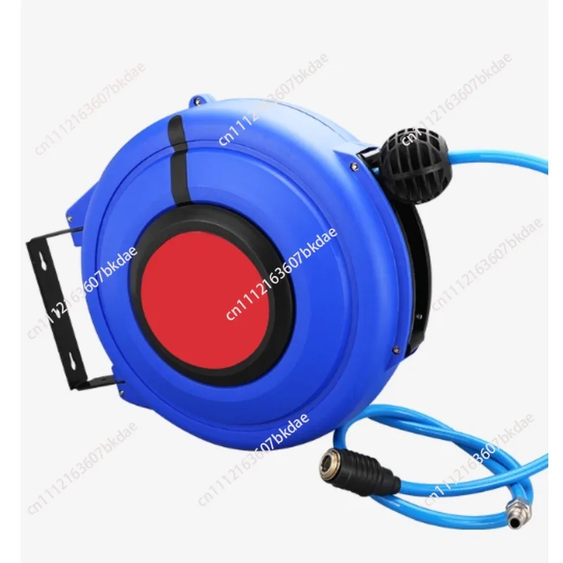 PU Air Hose Reel, Automatic Retractable Pneumatic Hose Drum, Yarn Reinforced Telescopic Tube for Automotive Air Compressor