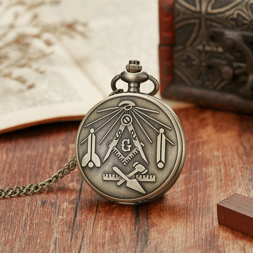 Montre de Poche à Quartz en Bronze Antique, Rétro Classique, Multi Style, Créative, Creuse, Sculptée, Couvercle Rabattable, Pendentif, Collier