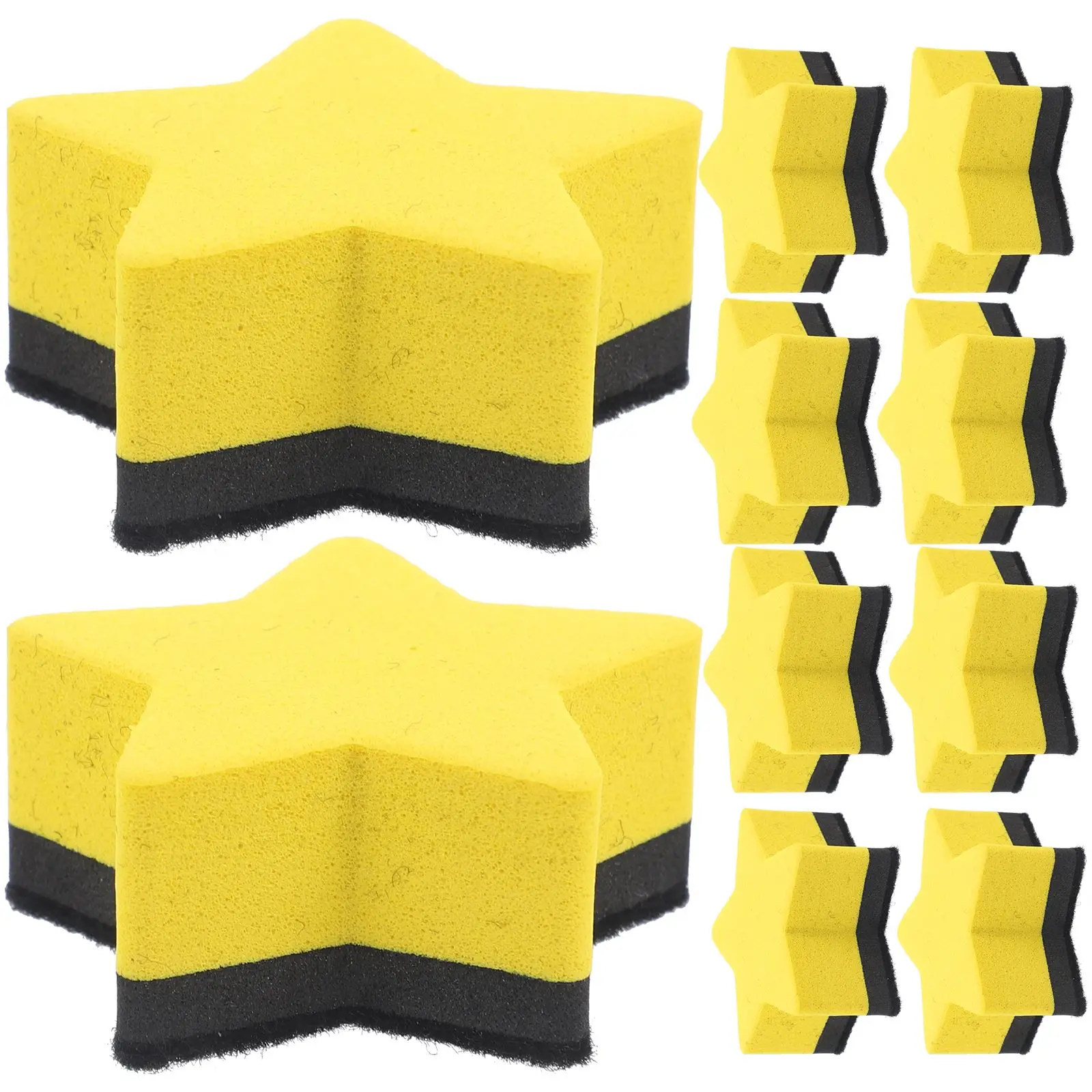 Gomme Pentagramme Réutilisable pour Tableau Blanc, Mini Fournitures Scolaires Sèches pour Enfants, Irritation Magnétique pour Enseignant, 12 Pièces