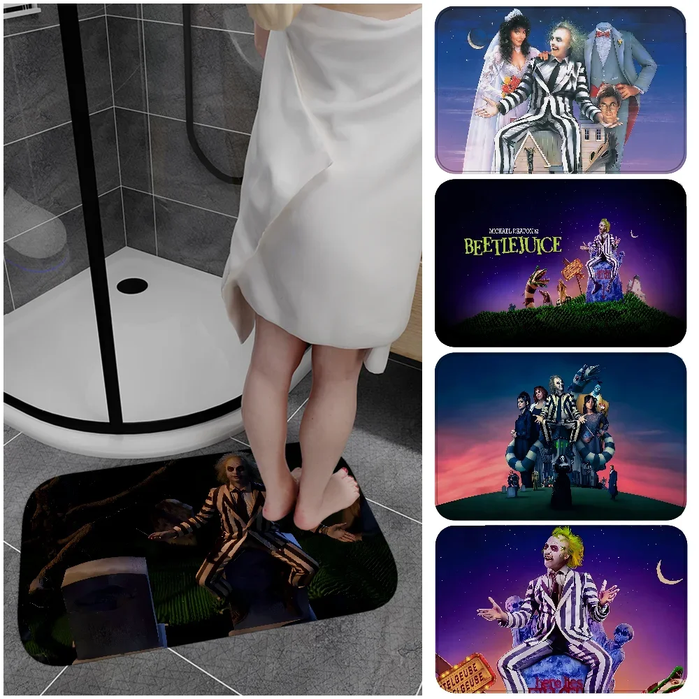 B-Beetlejuice Room Mats Retro Multiple Choice Living Room Kitchen Rug Non-Slip Welcome Rug