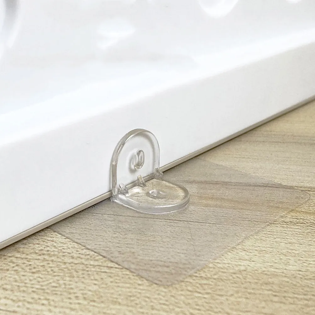 

12Pcs Anti-Slip Suction Pad Shelf Support Pegs Strong Bearing Weight Shelf Clips for Cabinets Closet Bookshelf Storage Pet Fence