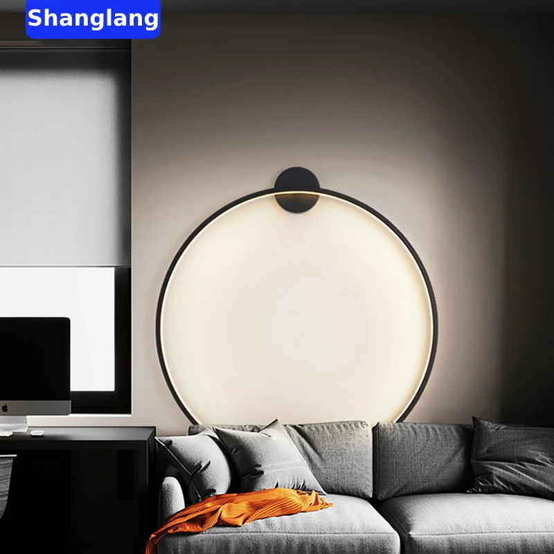 

Moden Round LED Wall Lights For Aisle Bedside Living Room Dining Room Hallway Gallery Stairway Indoor Home Simple New Sconce