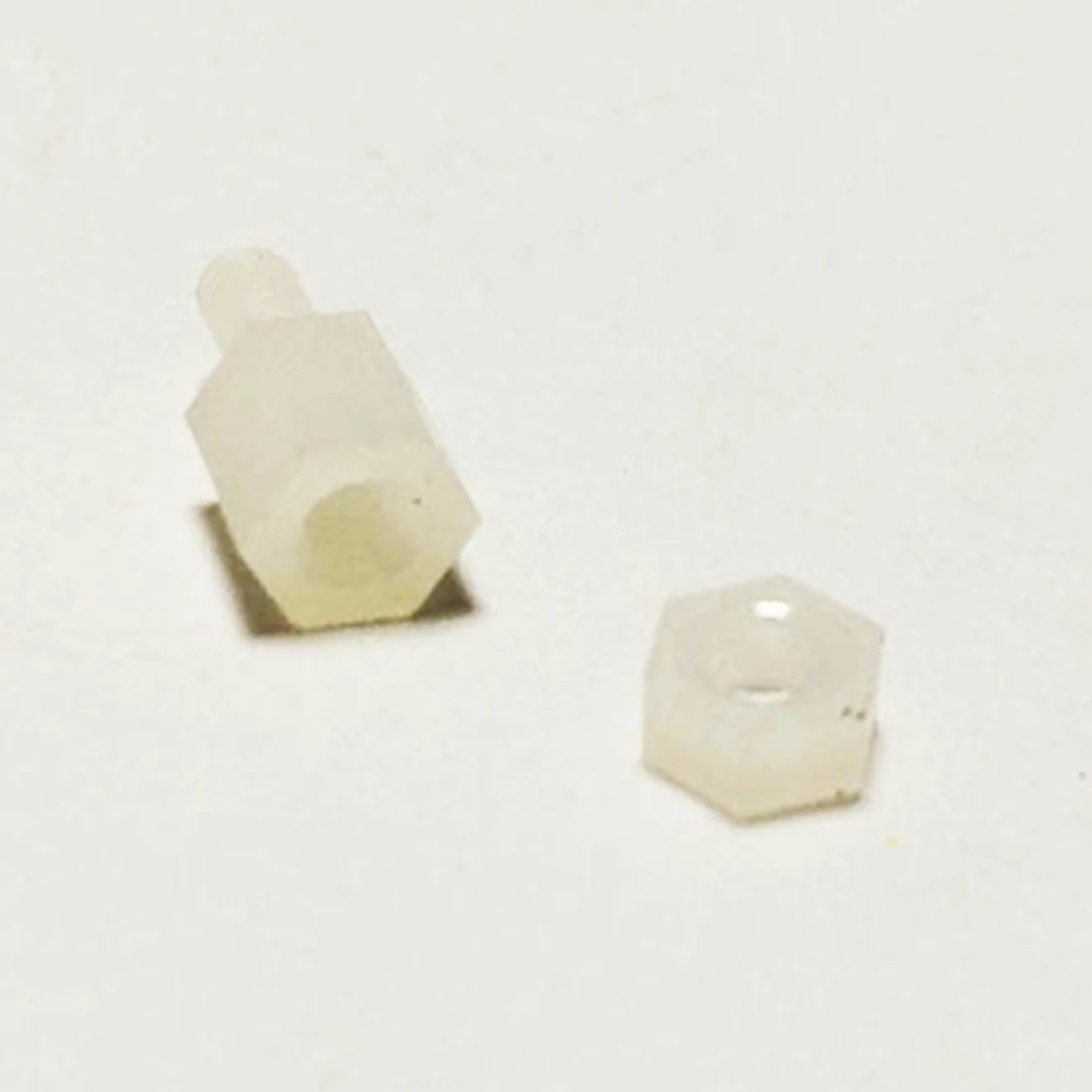 20X Hex Nut/Screw 6 + 6 mm M3 Hexagon Spacer Nylon Off White Hex Standoff Pillar Wholesale Price