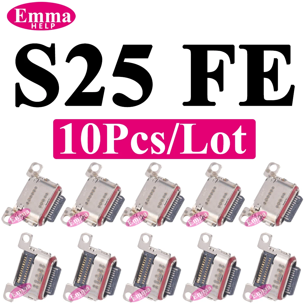 10Pcs Original Charging Port For Samsung S25 S24 23 Ultra S22 S21 S20 Plus S23 FE S24FE S25FE S20FE S21FE Charger Connector Dock image 2