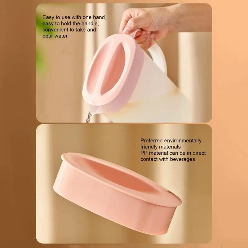 إبريق ليمون للثلاجة ، حاوية ثلج ، مقاوم للحرارة والبرودة ، إبريق ثلاجة ، إبريق ماء لحليب الصويا ومشروب القهوة ، #5