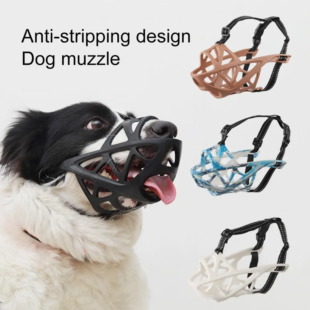 Dog Mouth Cover,Anti Barking,TPR,Adjustable,Breathable,Anti-bite Dog Mouth Guard,,for Medium Large,Dog Supplies