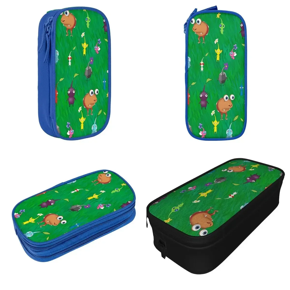 

Pikmin Field Pencil Case Video Game Cartoon Kids Pen Box Bag Girls Boys Big Capacity School Supplies Gifts Pencil Box