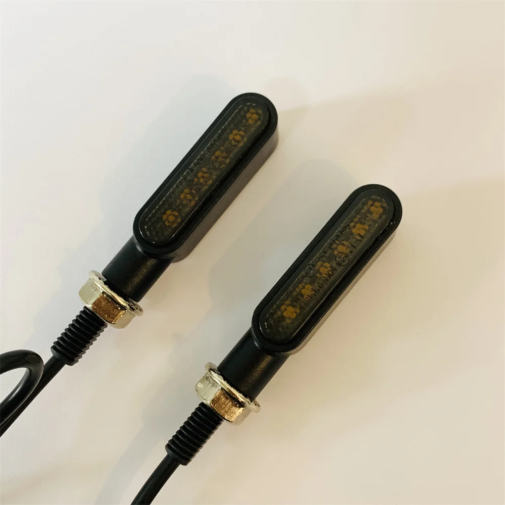 A pair of new 6LED mini turn signals flowing for motorcycle turn signals LED signal lights