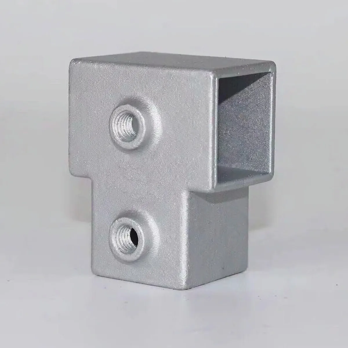 OD 30x30mm Square Tube Connection Piece Aluminum Alloy Elbow Three-way Square Pipe Joint for Storage Rack Shelving Frame