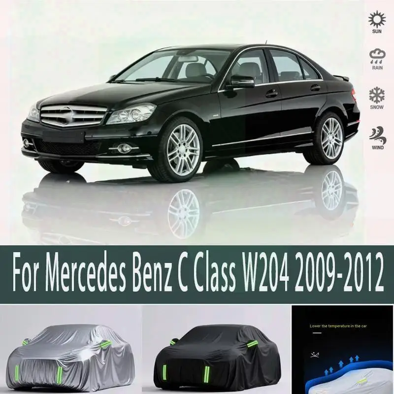 

For Outdoor Protection Full for Mercedes Benz C Class W204 2009 2012 Snow Sunshade Waterproof Dustproof Car Covers
