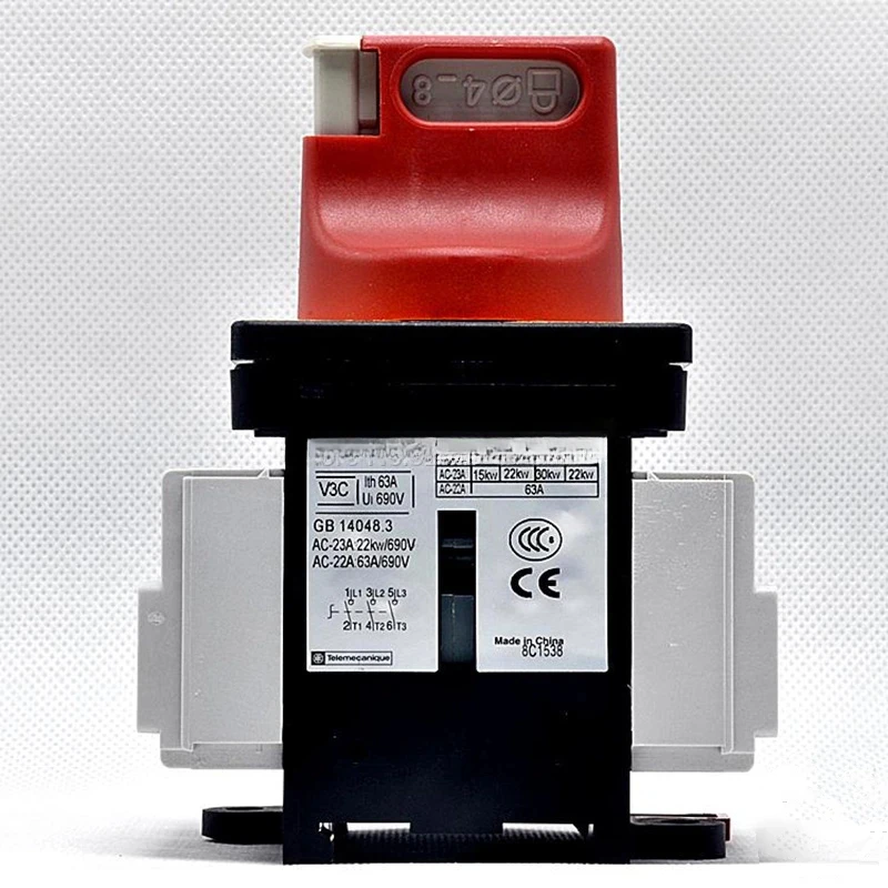 

Оригинальные электроприборы Schneider 63A 3P VCF3C (V3C + KCF2PZC) Корпус переключателя нагрузки V3C Панель KCF2PZC Разъединитель