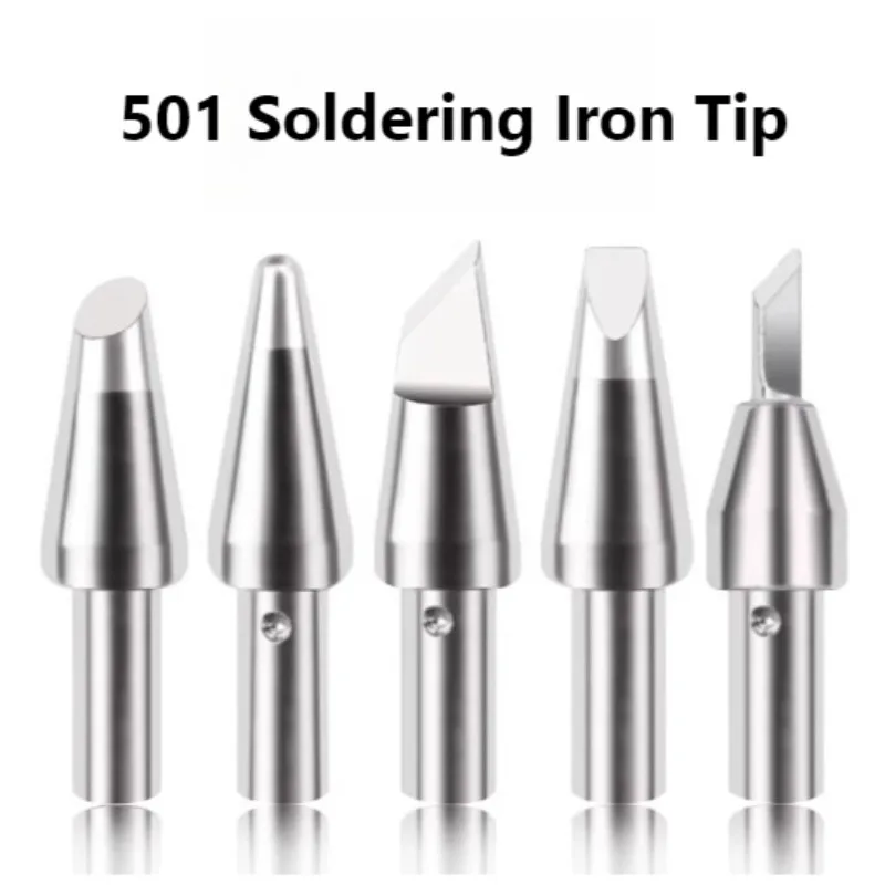 

5pcs H-frequency 320W Eddy Current 501 Soldering Iron Tip 501-3C 4C 5C 6C 5B K 8C 10C 70DU SK 75DU 80DU 206 Soldering Iron Tip
