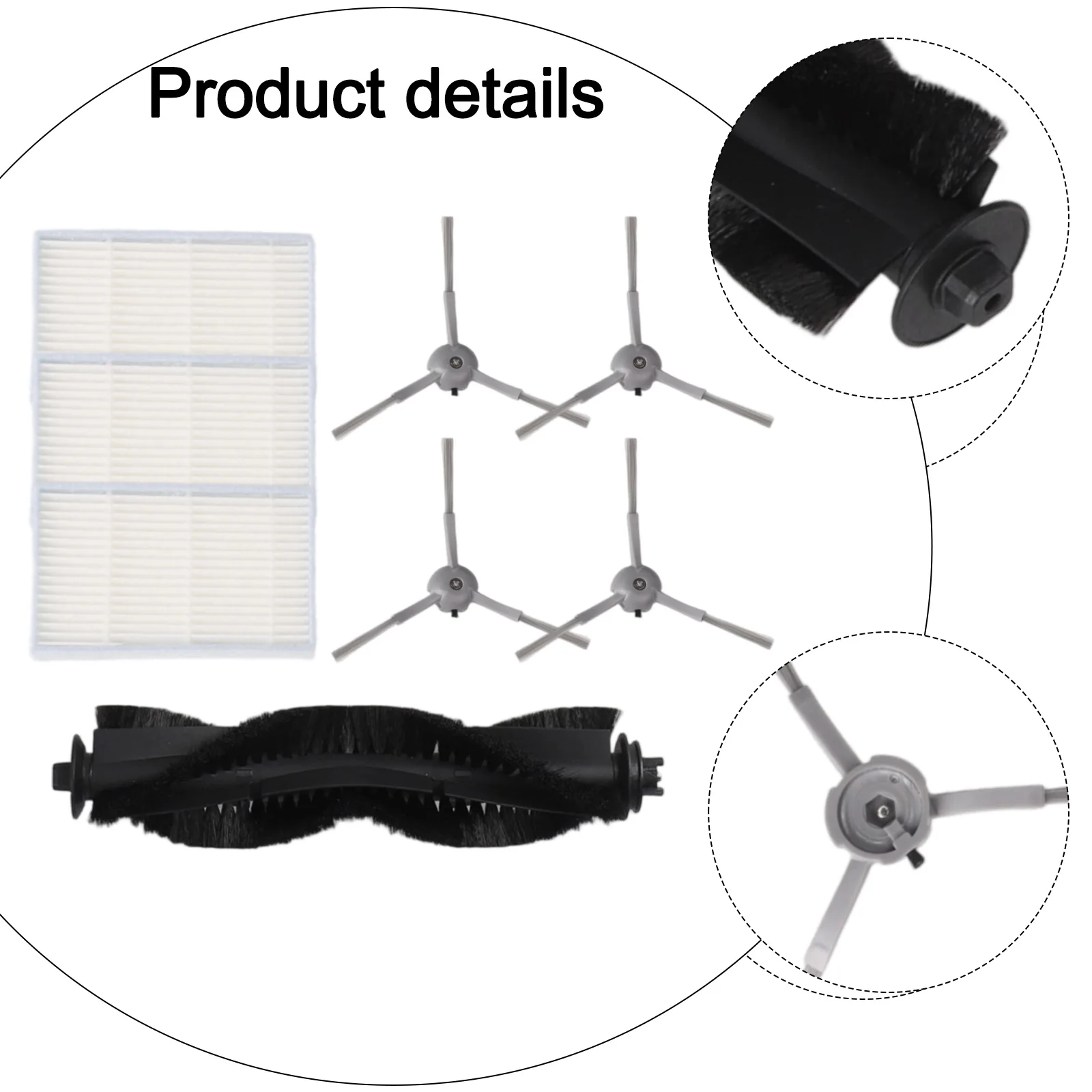 For ILIFE for v20 For Lydsto R1D Edge Accessories Main Brush Side Brush Filter Kit Household Cleaning Tools & Accessories
