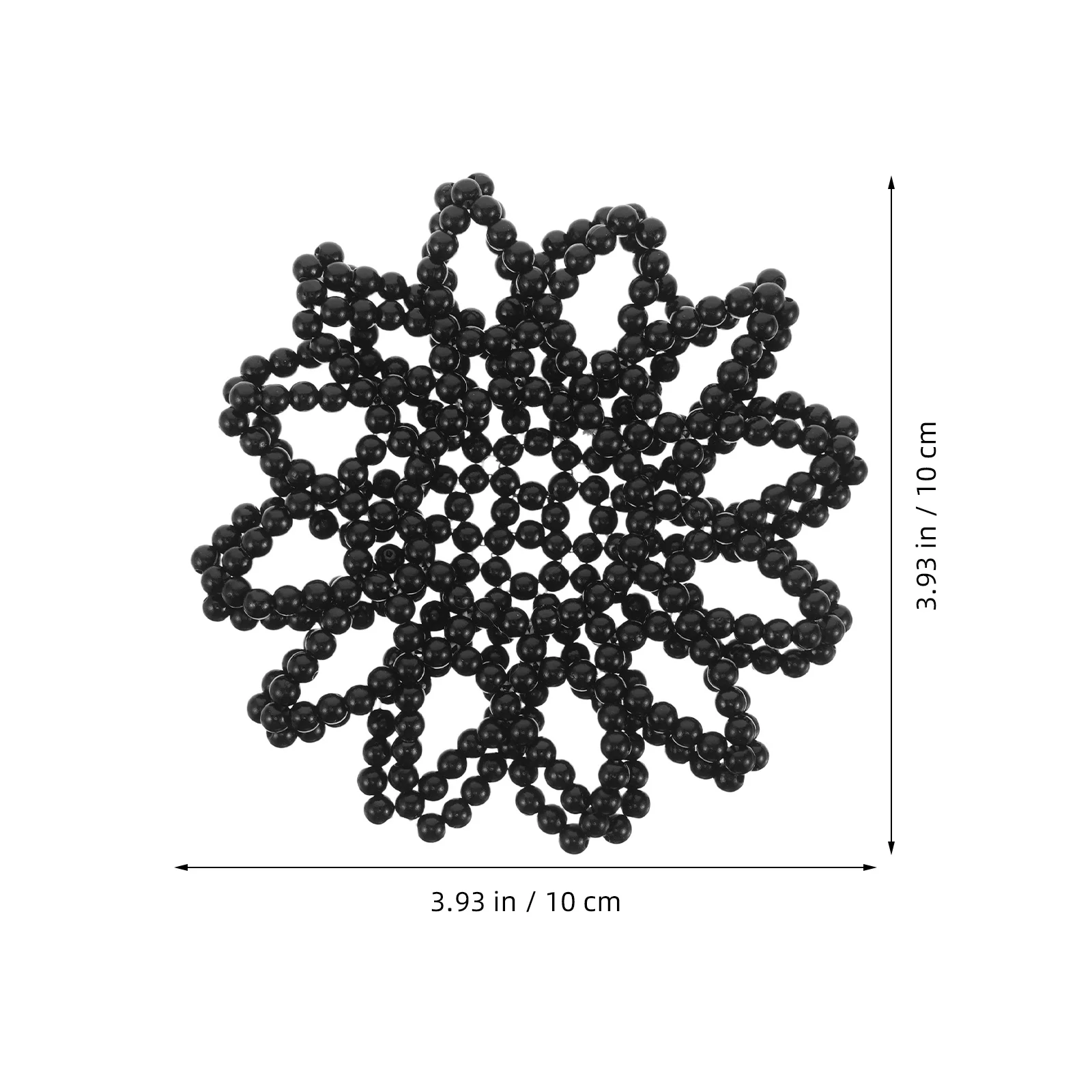 صانع كعكة الشعر الكروشيه المرن باللؤلؤ للرقص سنود، حامل كعكة الشعر القابل لإعادة الاستخدام، إكسسوارات الباليه النسائية #4