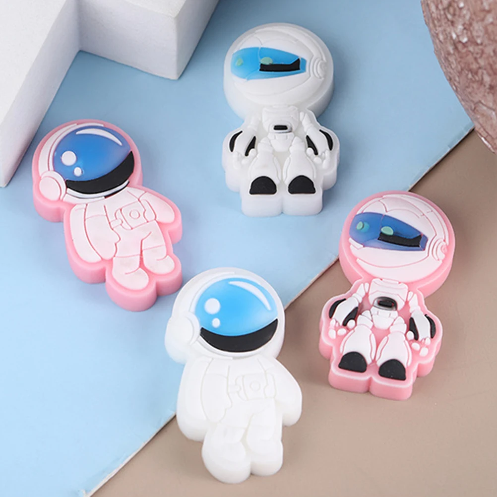 6 Pcs Spaceman Eraser Cool Erasers Bulk for White Fun Cute Cartoon Mini Student