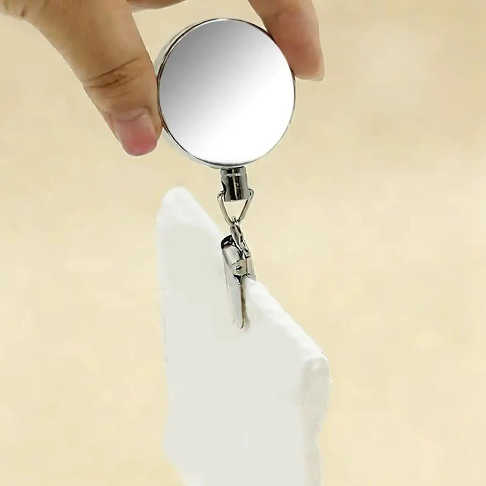 Automatic Retractable Towel Rack No-Drill Self-Adhesive Wall Mounted Hand Towel Holder with Stainless Steel Cable Clamp