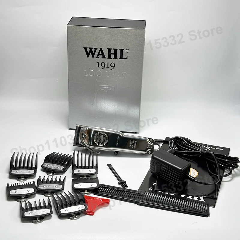 Wahl 1919 남성용 전문 헤어 클리퍼, 전기 무선 트리머, 이발사 커팅 머신 클리퍼