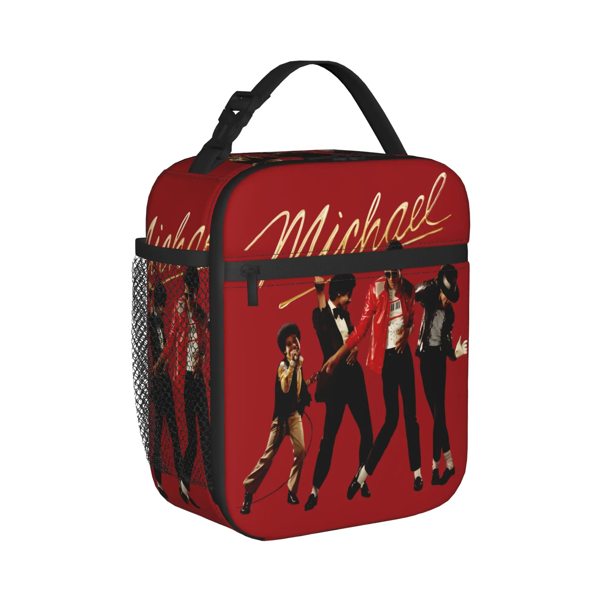 Story Michael Film 2026  Lunch Bag MJ Portable Lunch Box Women Travel Custom Cooler Bag Aesthetic Oxford Thermal Tote Handbags