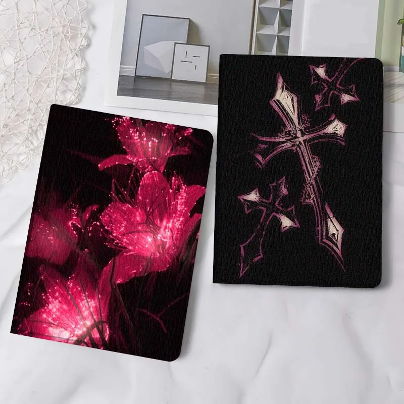 

Pink Lily String Light Tablet Case For Samsung Tab Galaxy S6 S11 A A7 A8 A9 A11 10.1 10.4 10.5 Plus Lite Gift
