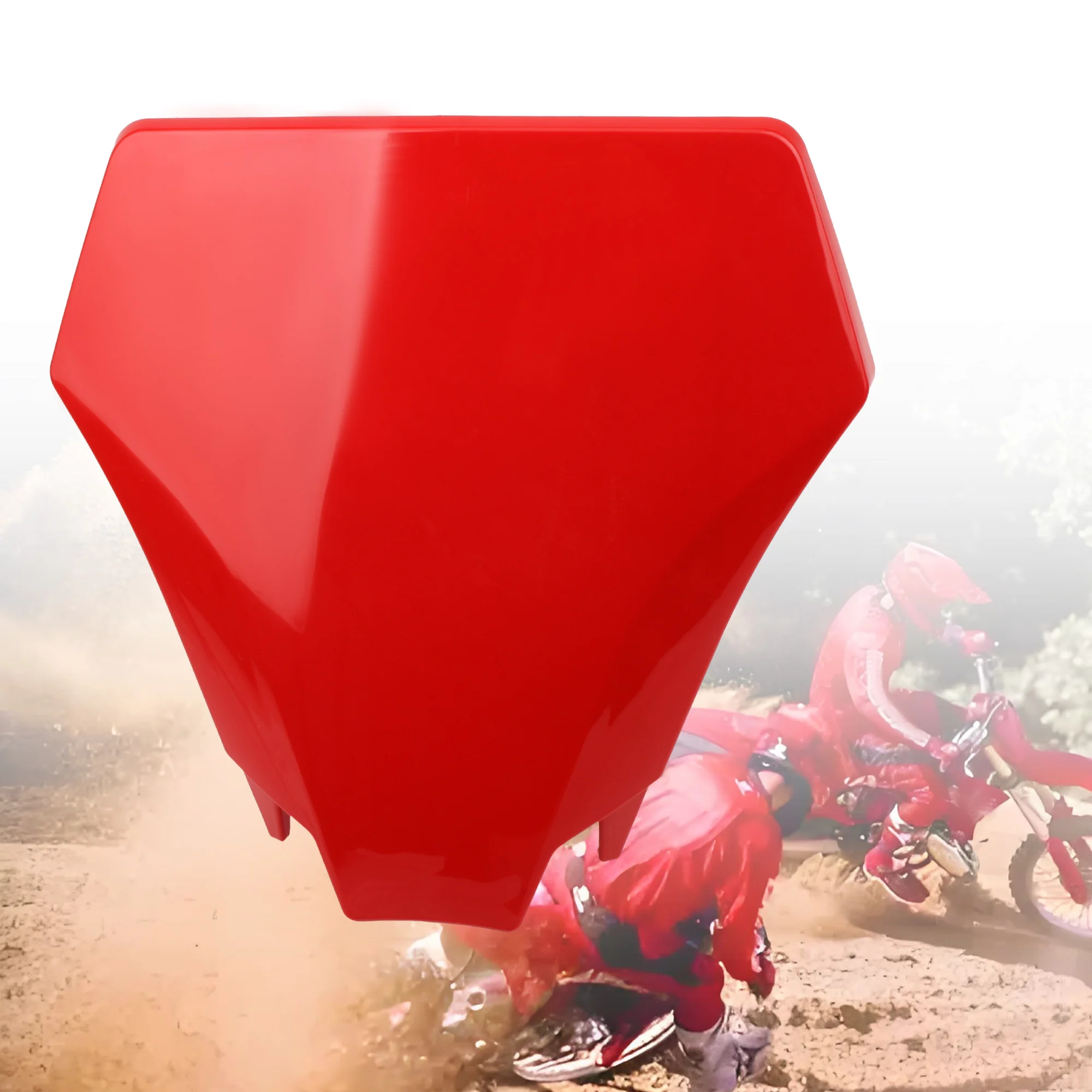 Enduro 2024 Dirt Bike Motorcycle Red Number Plate Flat Motorcycle Mask For GASGAS EX EC 300 350F 400F 450F 500F Moto Accesorios